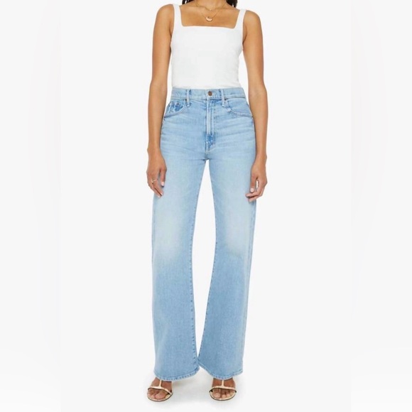 MOTHER lasso sneak jeans in ivy league cowboy - Picture 1 of 9